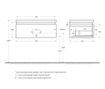 Мебель для ванной Cezares SLIDER 80 Черный фьюжн SLIDER-800-1C-SO-NF-P