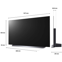 Телевизор ЖК 48" LG OLED48C24LA черный