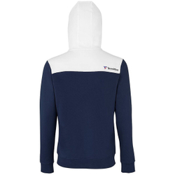 Мужская теннисная кофта Tecnifibre Zipper Hoodie - white/navy