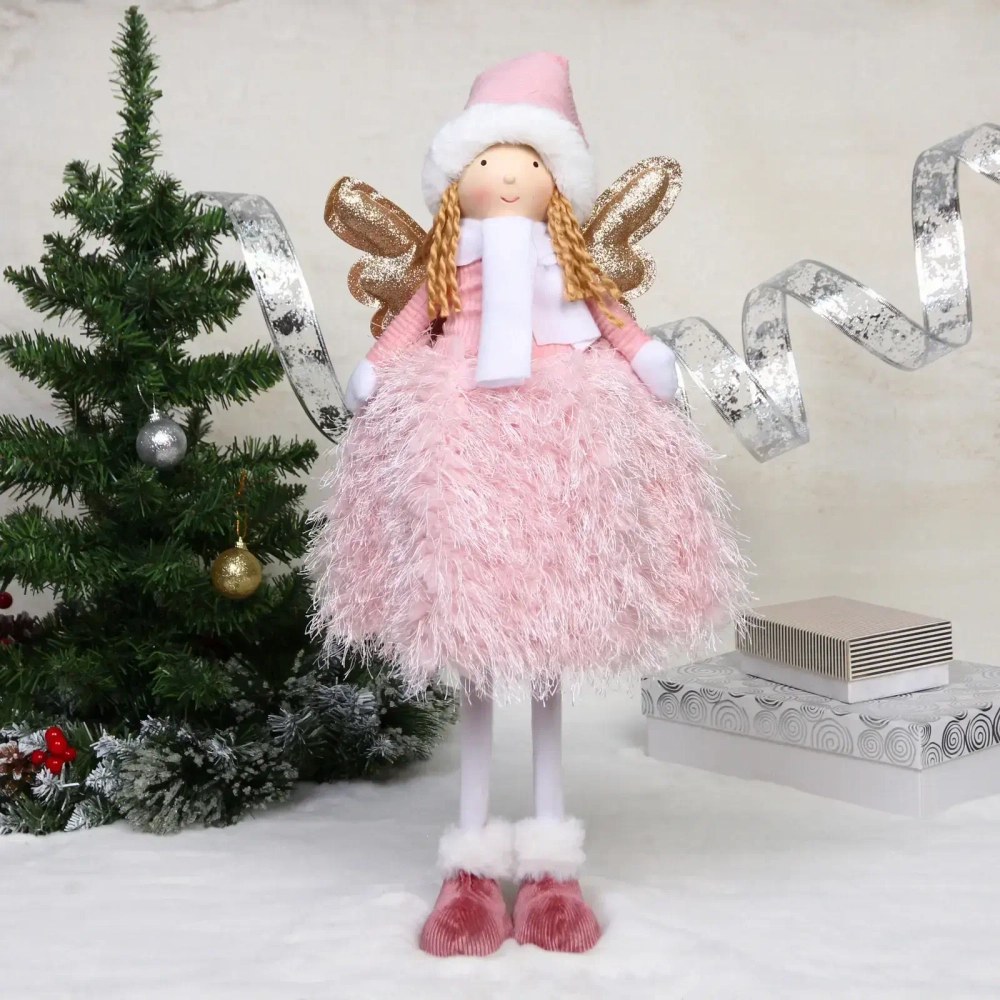 Фигурка новогодняя «ФЕЯ - Волшебный день» 58*21 см, Розовый