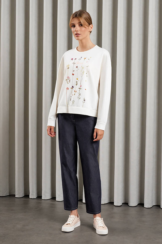 31016 Брюки женские (синий джинс)