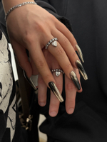 mini metal love ring