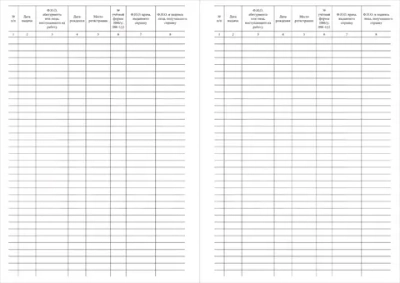Журнал регистрации выдачи медицинских справок форма №086-2-у 200 страниц твердая обложка