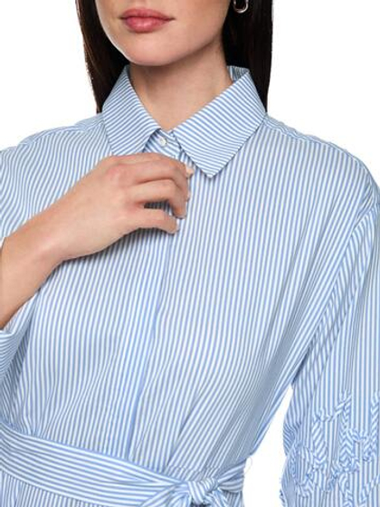 Marc Cain Платье-рубашка с вышивкой