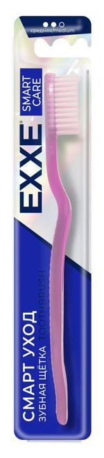 EXXE Зубная щетка Fusion Смарт уход Белоснежная улыбка, средней жесткости