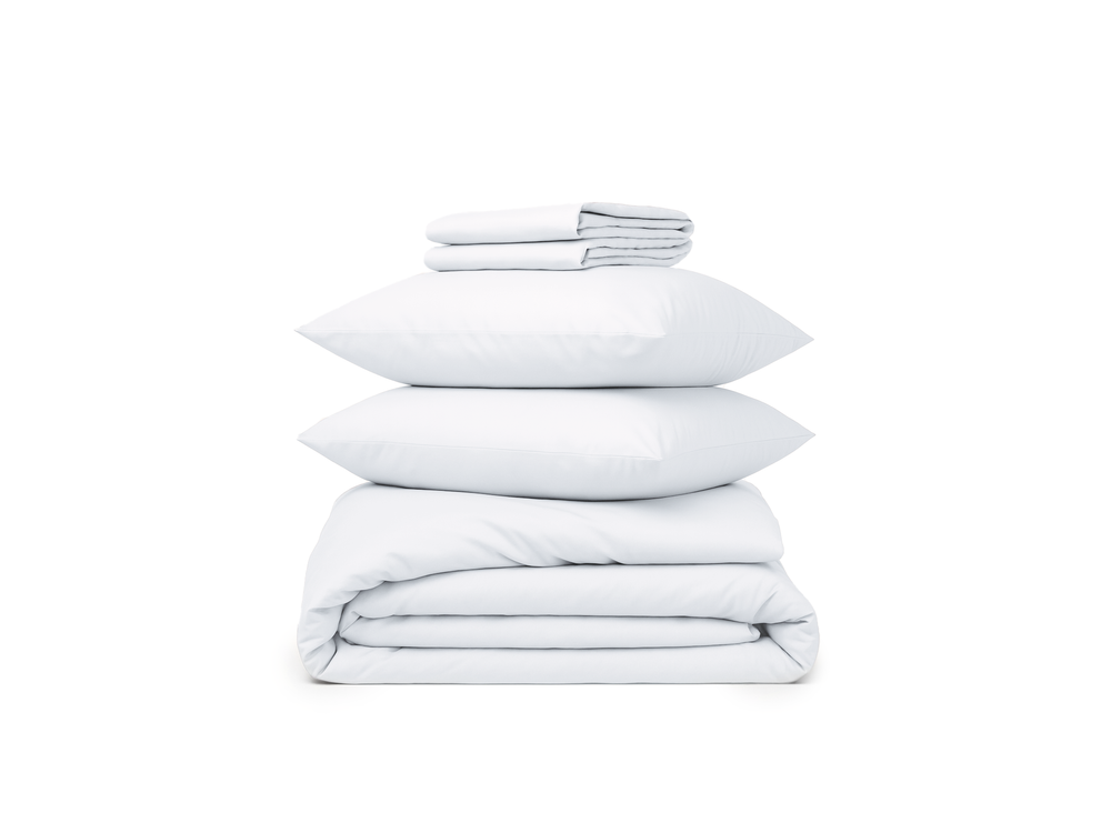 Комплект постельного белья Евро Mollen жемчужно-белый