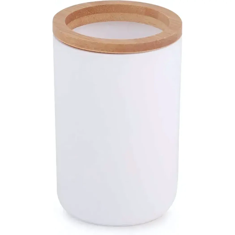 Стакан для зубных щеток Бамбук (белый)