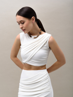 Колье "Pearl caramel " Silver тигровый глаз