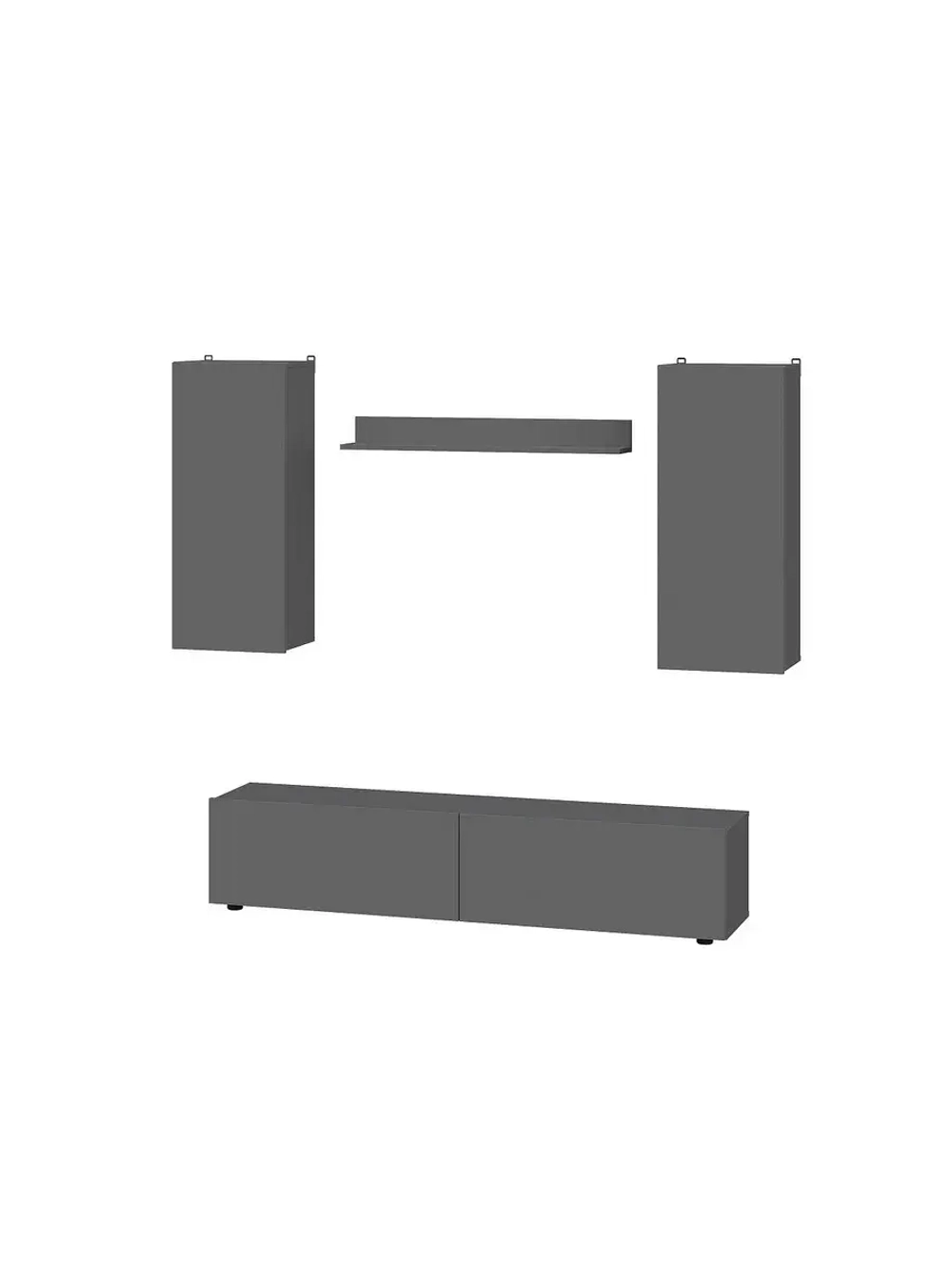 Стенка в гостиную со шкафом 204,8х35,7х170 см