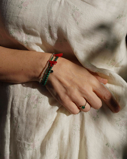 браслет из малахита 4 мм