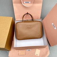 Miu Miu Leather Top Handle Bag 24 cm