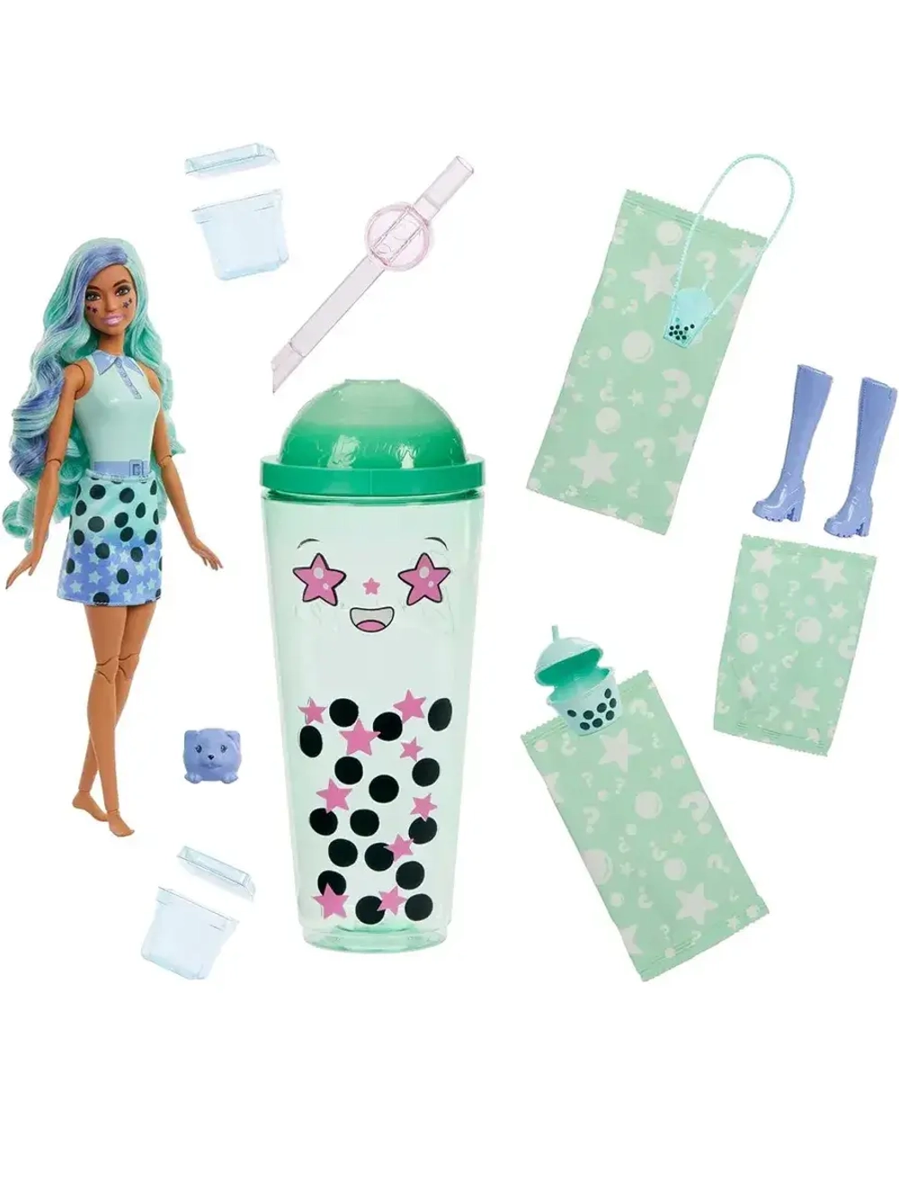 Кукла Барби Pop Reveal Bubble Tea Зеленый чай HTJ21