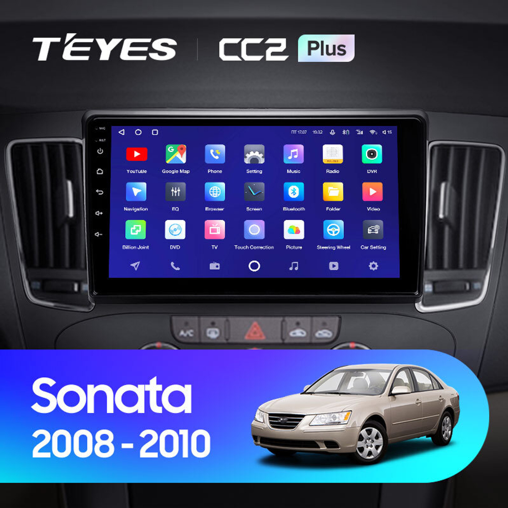 Teyes CC2 Plus 9" для Hyundai Sonata 2008-2010