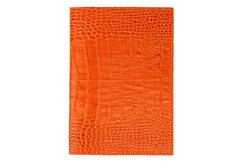 Notebook DAILY genuine leather orange color