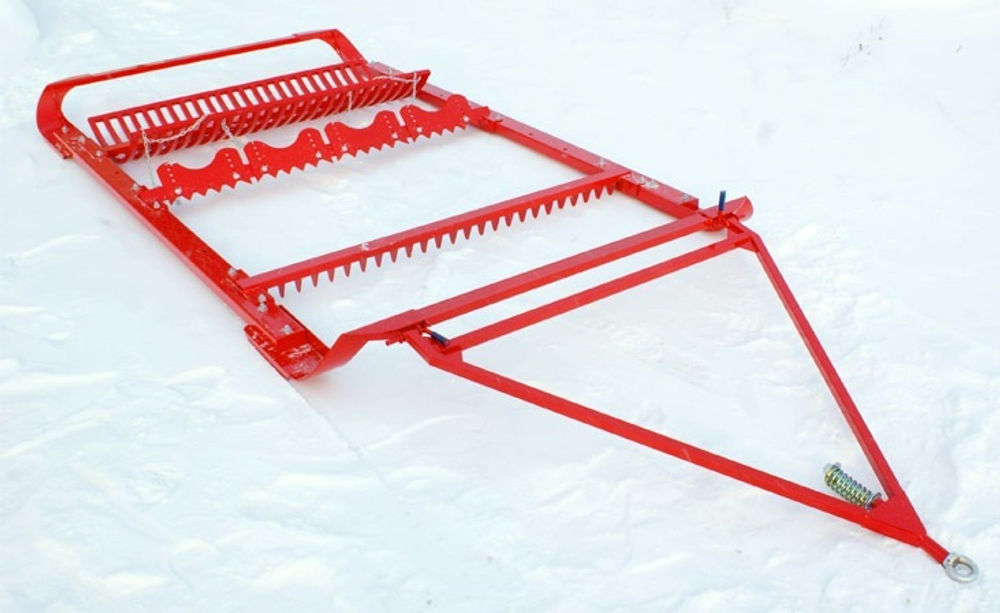 Борона для прокладки лыжни коньковым ходом
