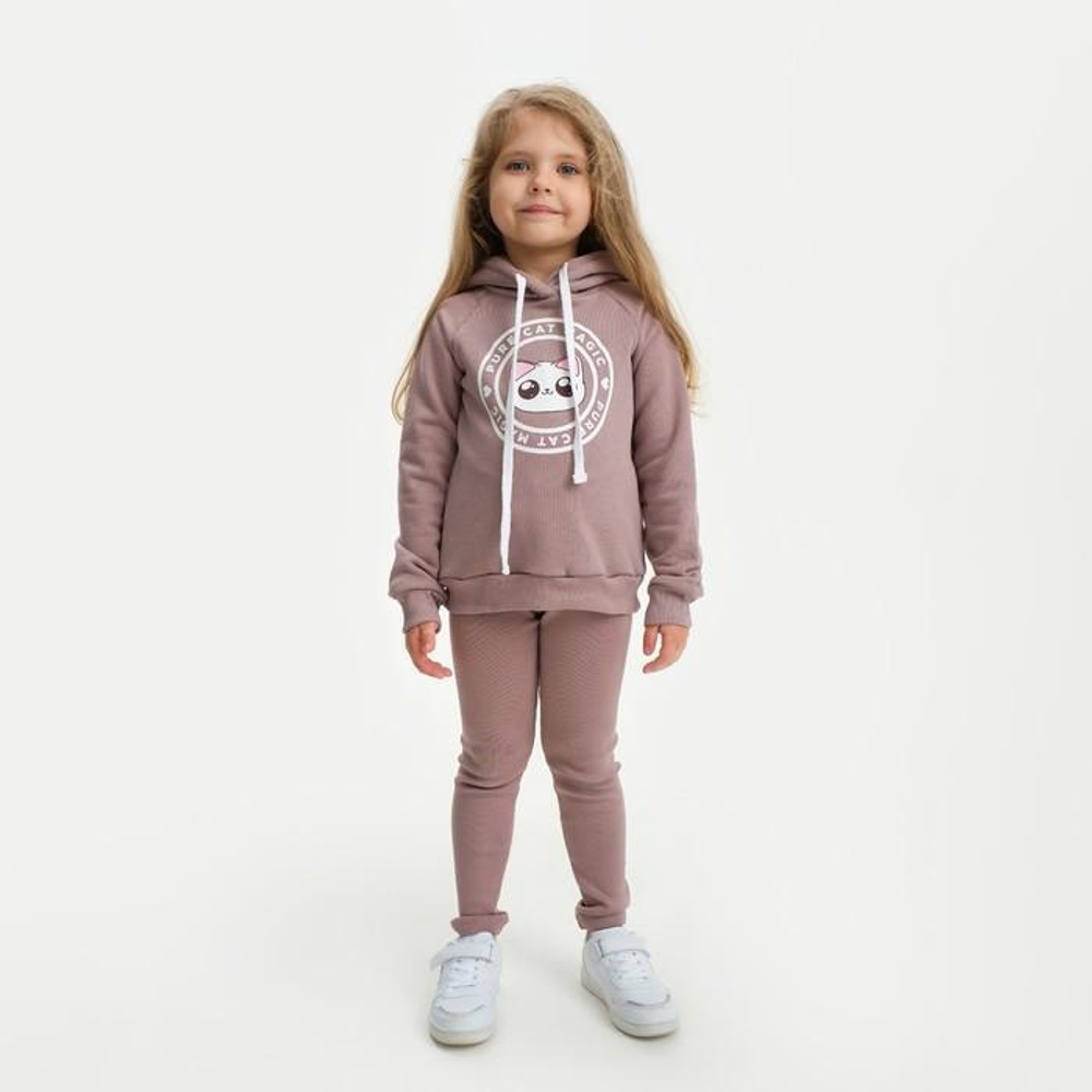 Легинсы для девочек "Dream" р.98-104, коричневый 7449827 (KAFTAN)