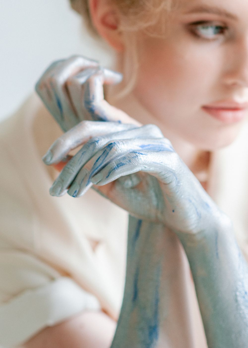 Декоративный гель для лица, волос и тела Color Gel Silver