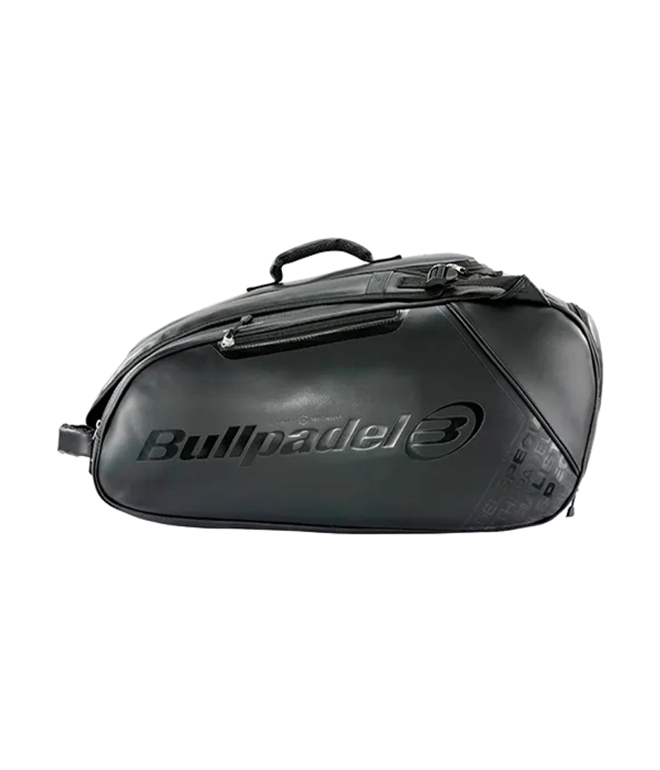 Сумка для падел Bullpadel Casual Black 2025, термокарманы и вентиляция