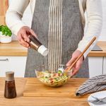 Набор солонок IKEA HALVTOM (ХАЛВТОМ), Стекло / коричневый, 12 см, 2 шт