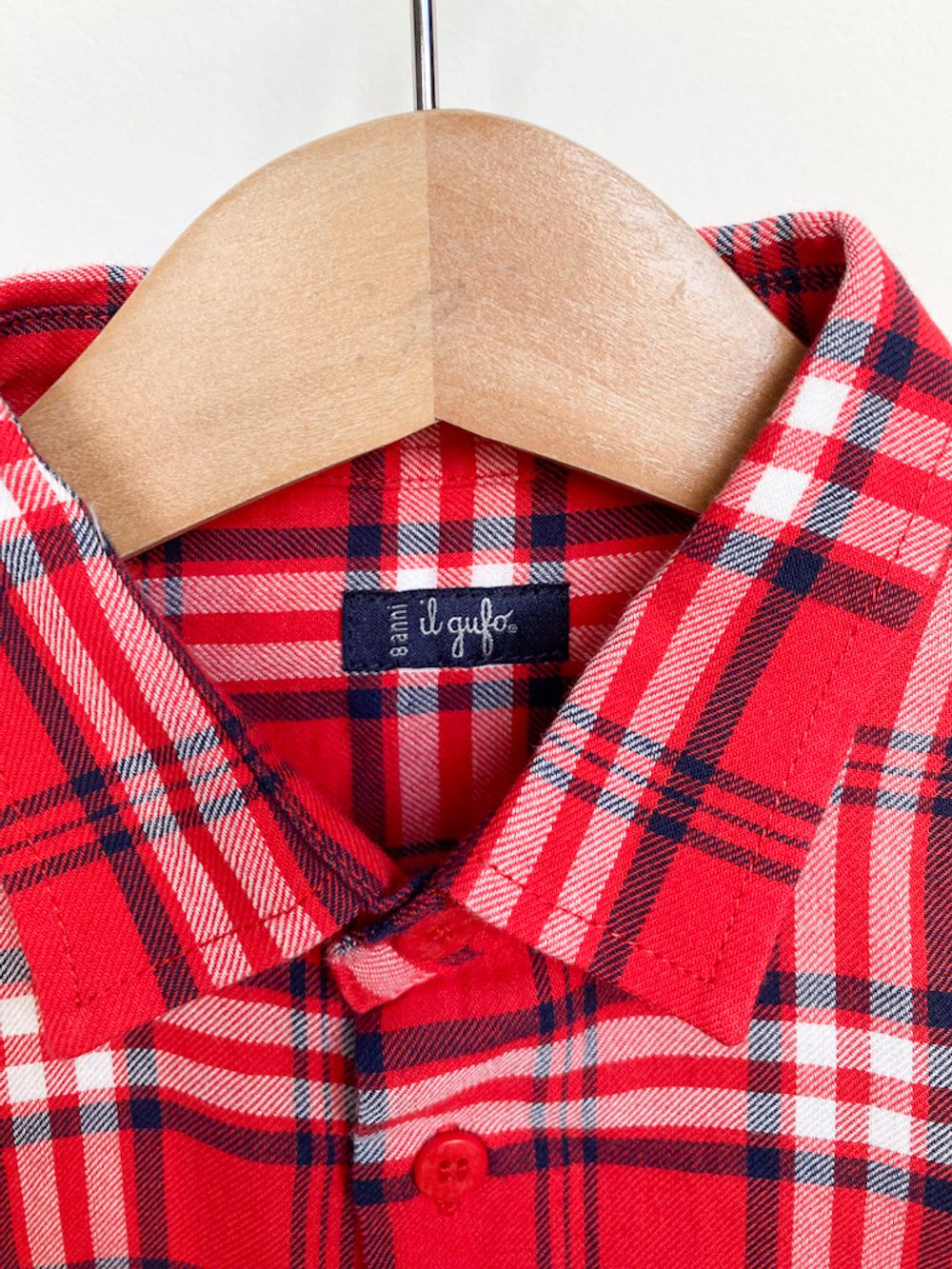 Хлопковая рубашка Il Gufo, 128