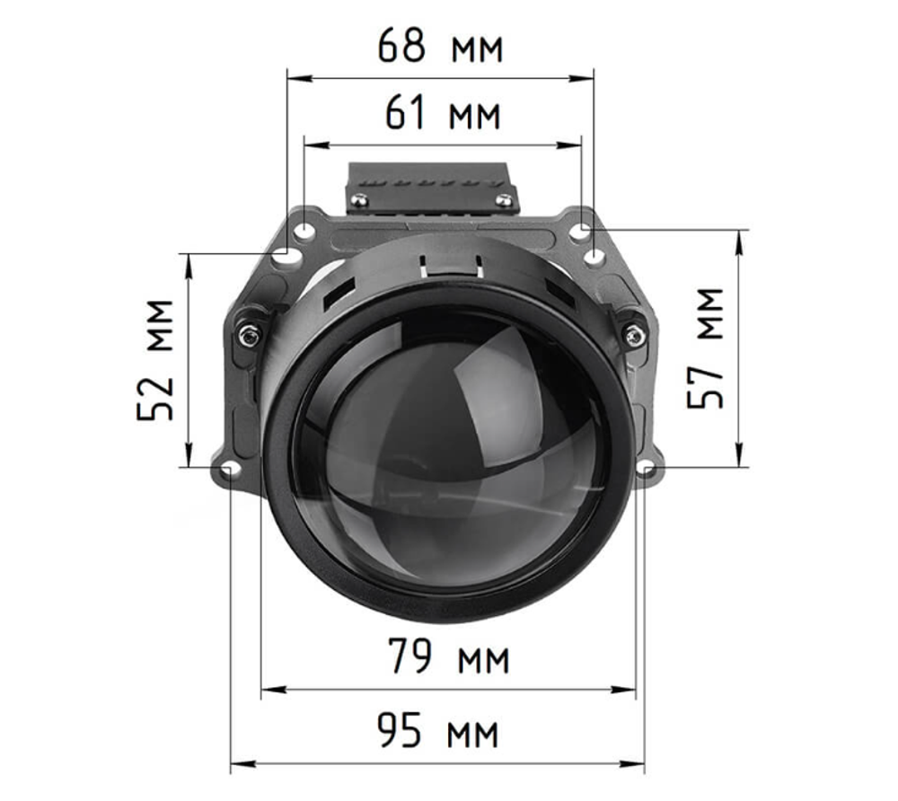 Билед модули Aozoom Truck Trailer (ALPD-1203) 24 вольта, 3.0 дюйма, 5500K, 24V, 58W/65W, крепление 3R (комплект, 2шт)