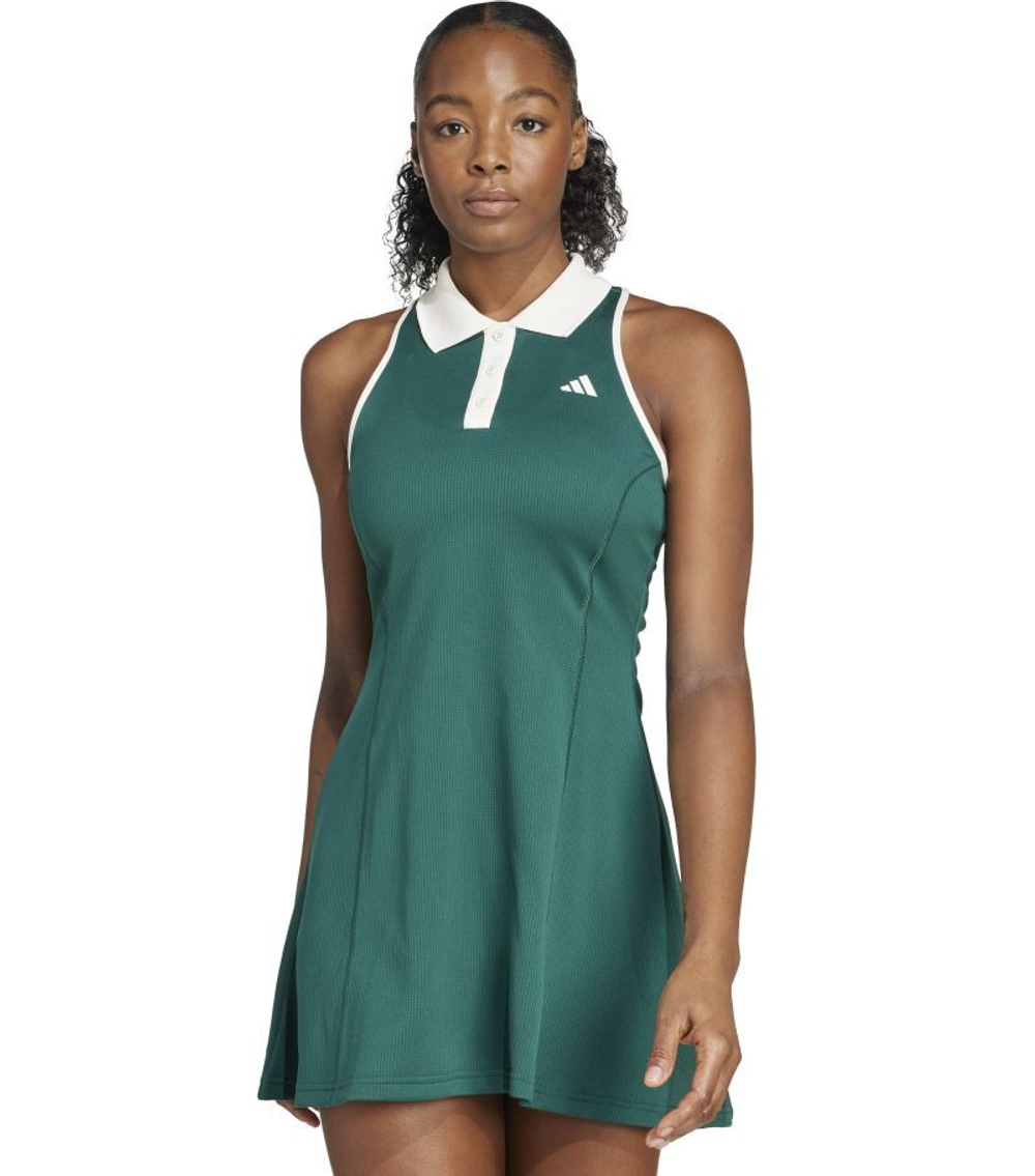 Теннисное платье Adidas Heritage Tennis - зеленый