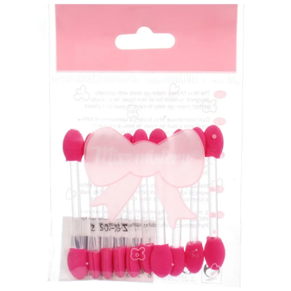 Аппликаторы для макияжа 10шт «ЭФФЕКТО», цвет розовый, 6см