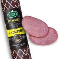 Колбаса п/к постная (веганская) "С сыром", 400 г, "VEGO"