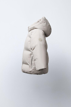 ZARA КУРТКА С НАШИВКОЙ WATER REPELLENT, ЦВЕТ ЛЬДА