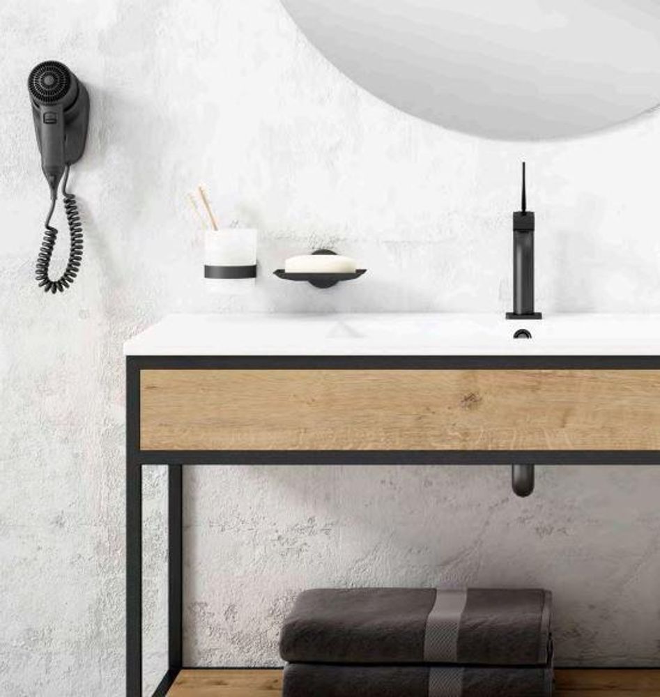 Мыльница нерж. сталь NIZA 16855.N чёрный