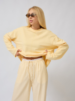 Лонгслив оверсайз из футера