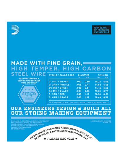 Струны для электрогитары 12-60 D'ADDARIO EXL148