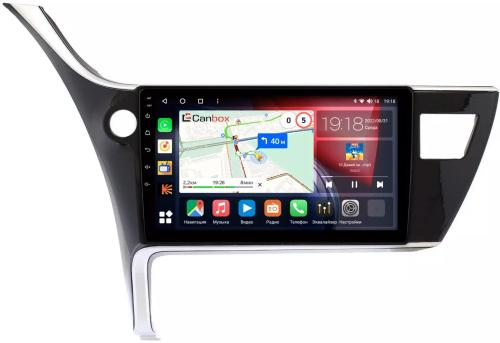 Магнитола для Toyota Corolla 2016-2019 (Китай) - Canbox 10-1135/10-1136 Qled, Android 10, Быстрая, SIM-слот