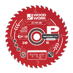 Диск пильный Профессионал 190x1,8/1,2x20 Z=40 A=15 Woodwork 27.191.40