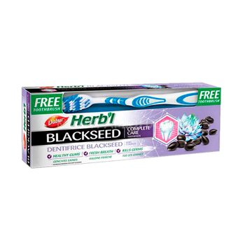 Зубная паста Dabur Herb'l Black Seed Черный тмин + зубная щетка 150 г