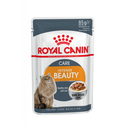 Royal Canin Intense Beauty Корм консервированный для взрослых кошек, соус, 85г