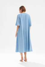 51747 Платье женское (голубой джинс)