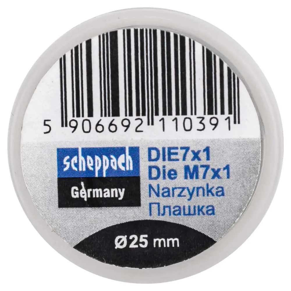 Плашка M7x1/Ф25 Scheppach Sch-DIE7x1