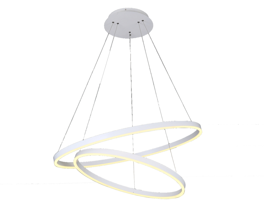 08220,01A(4000K) Люстра димм. Тор белый d80+60