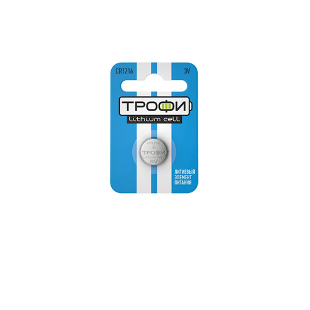 Батарейки Трофи CR1216-1BL ENERGY POWER Lithium | Трофи