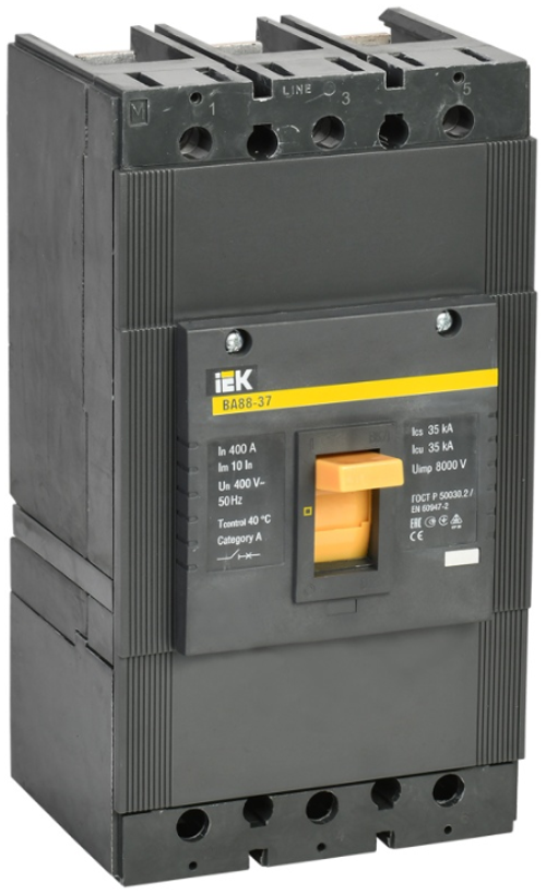Выключатель автомат модульный 3п 400А 35кА ВА88-37 ИЕК