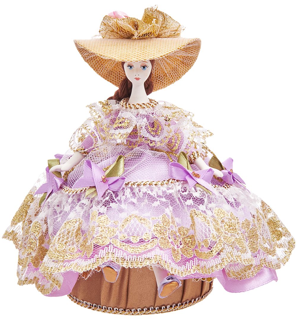 Народные промыслы RK-730/2 Кукла-шкатулка «Дама в шляпке»