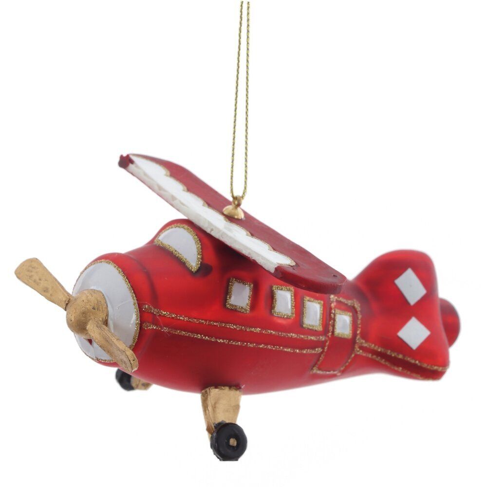 GAEM Украшение новогоднее "Самолет", L12 W8 H5,5 см