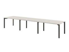 Стол переговоров 4200х1000х750 на 14 человек D-103 Акация Морава/Трюфель