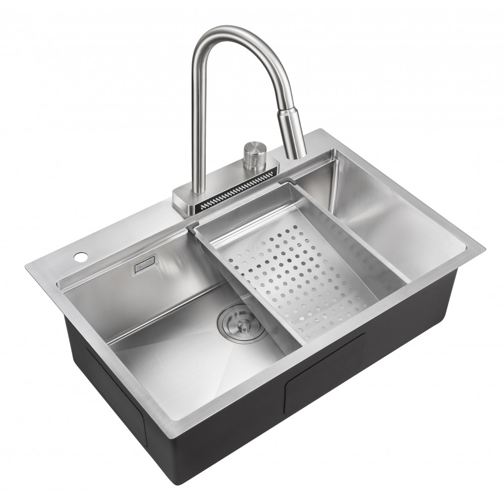 Мойка для кухни Milacio Denia 75 Steel MC.77420 сталь нержавеющая