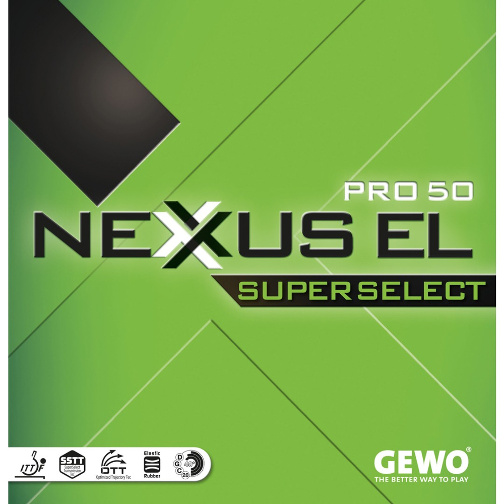 Накладка для настольного тенниса GEWO Nexxus EL Pro 50 Super Select Green