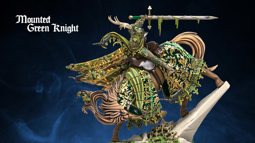 Mounted Green Knight