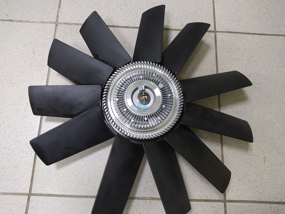 Крыльчатка вентилятора d-455 в сборе с муфтой (11лоп.) 5344.1308010