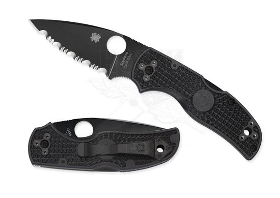 Складной нож Spyderco Native C41SBBK5 c клинком из стали CPM-S35VN, рукоять FRN
