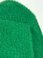 шапка ушанка осенняя-зимняя вязаная с ушками